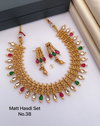 38 MH Designer Matte Golden Hasadi Set Wholesale Price In Surat
